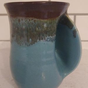 2016 signed neher ceramic cup with hand warmer